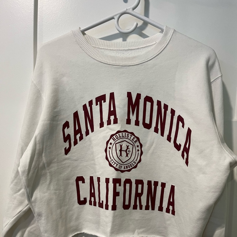Womens Hollister Crop Sweatshirt